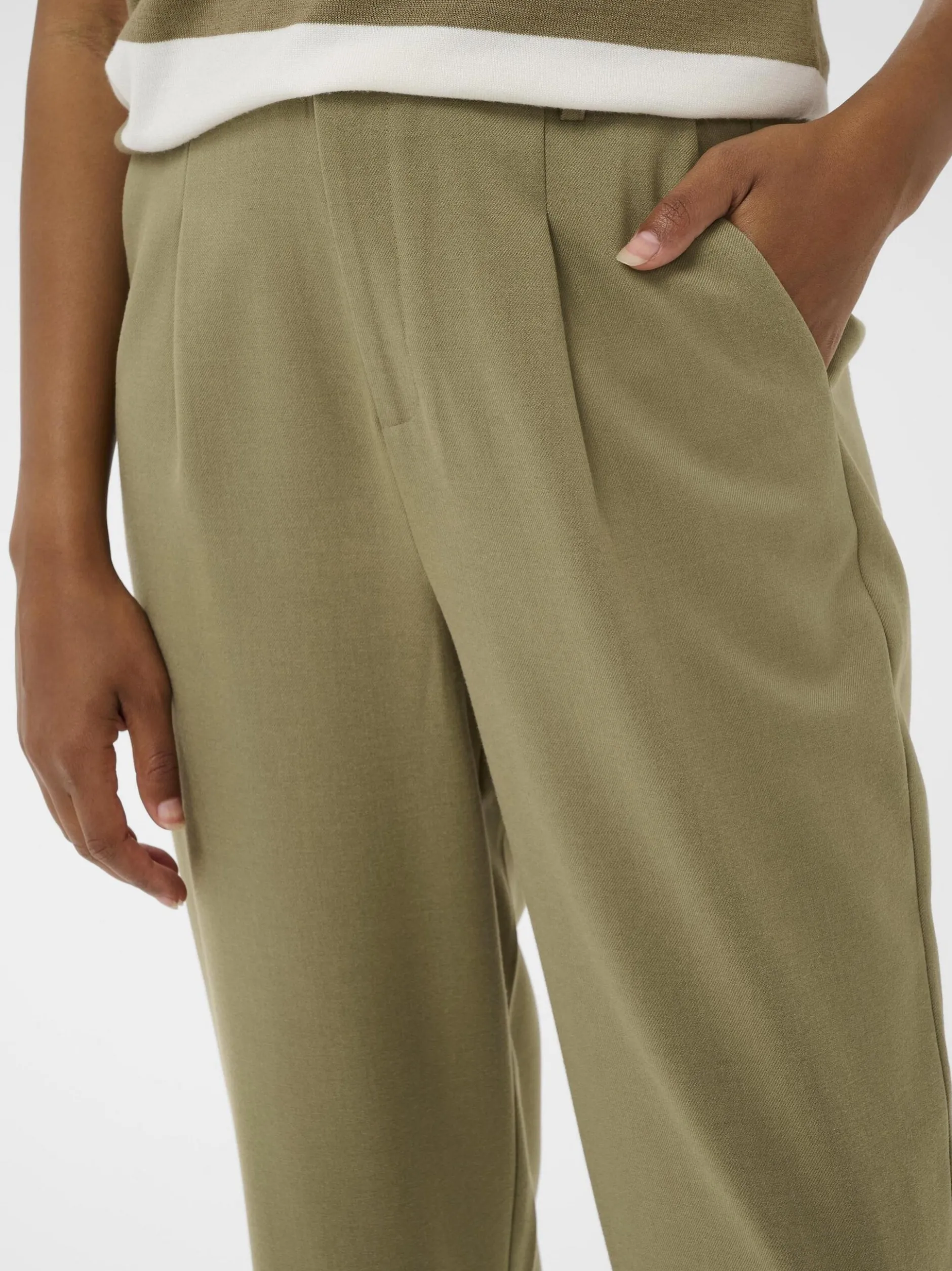 Kaffe Damen Hose KAMERLE in grün