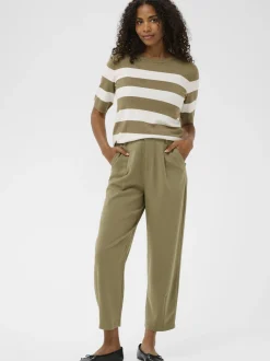 Kaffe Damen Hose KAMERLE in grün