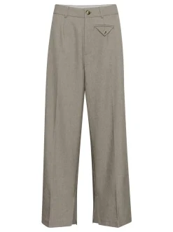 Kaffe Damen Hose KAtilla Hohe Taille in kitt