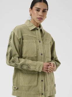 Kaffe Damen Jacke KAmimi in oliv