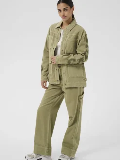 Kaffe Damen Jacke KAmimi in oliv