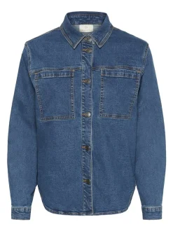 Kaffe Damen Jeanshemd KAlena in blau