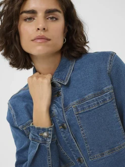 Kaffe Damen Jeanshemd KAlena in blau