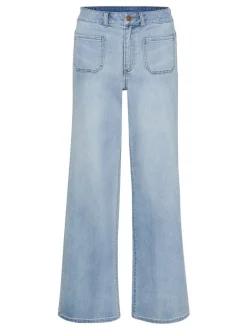 Kaffe Damen Jeans KAkarla Hohe Taille in blau