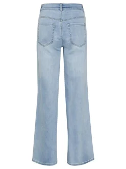 Kaffe Damen Jeans KAkarla Hohe Taille in blau