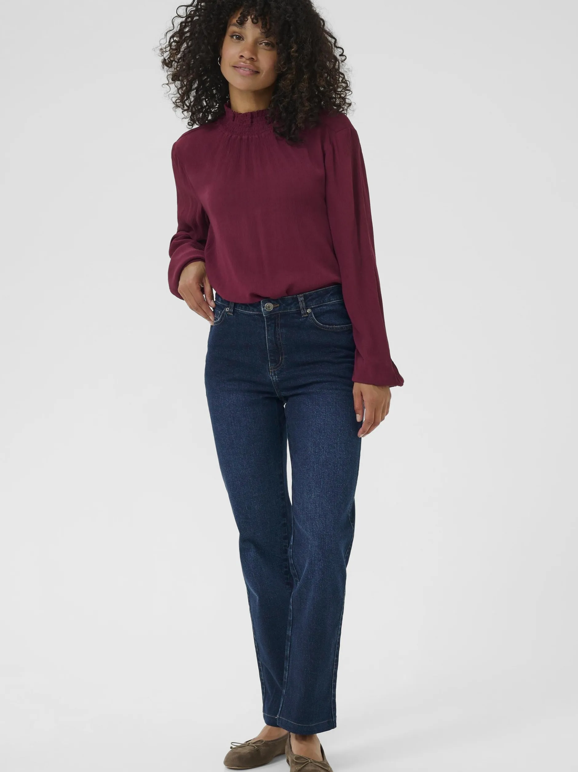 Kaffe Damen Jeans KAmaris in blau