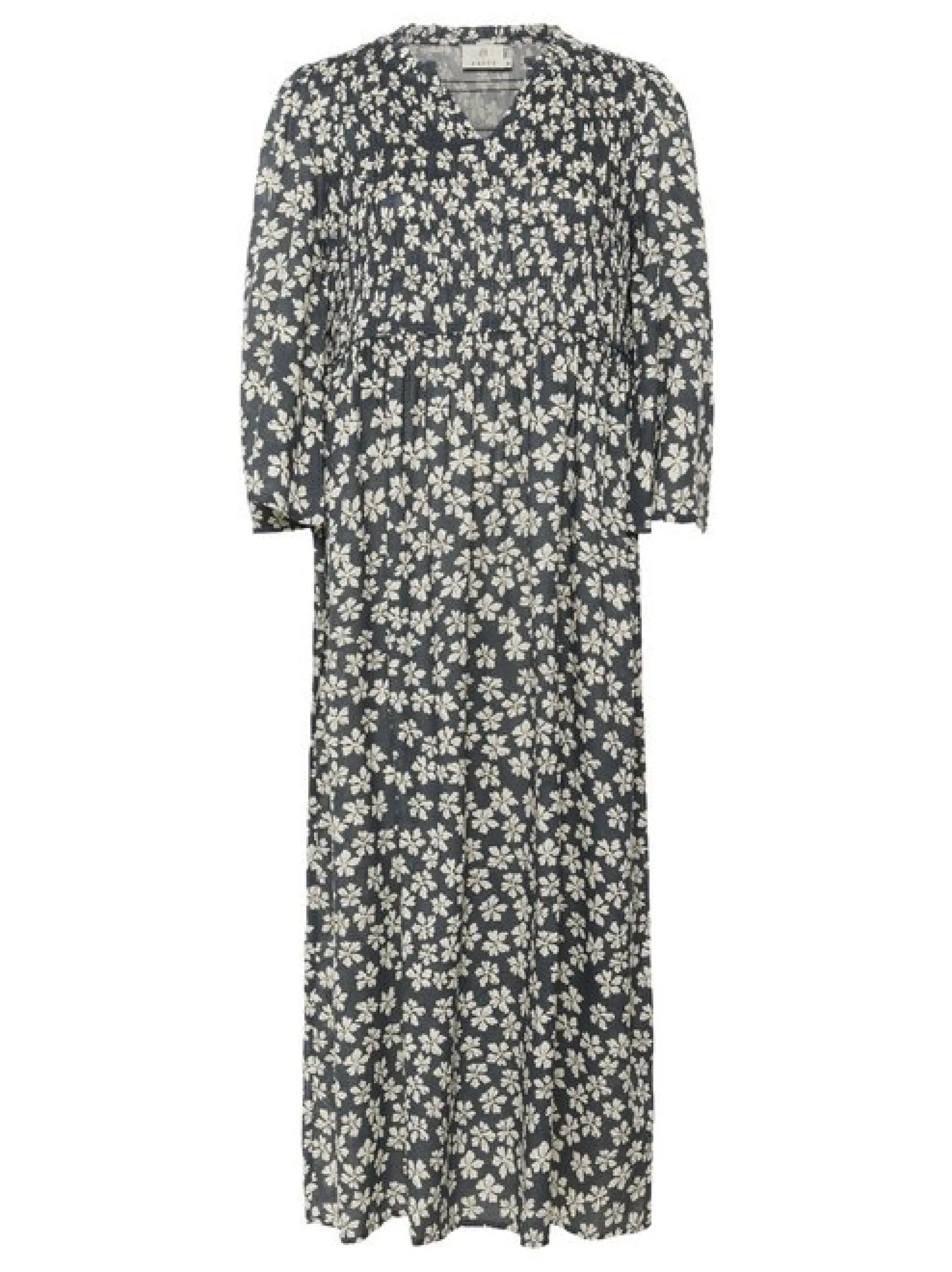 Kaffe Damen Kleid BPviolet Elastische Taille in grau