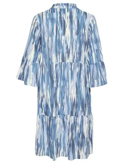 Kaffe Damen Kleid KAarina in blau