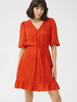 Kaffe Damen Kleid KAdevi in orange
