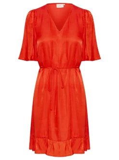Kaffe Damen Kleid KAdevi in orange
