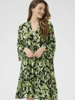 Kaffe Damen Kleid KAedita in grün