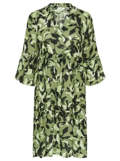 Kaffe Damen Kleid KAedita in grün