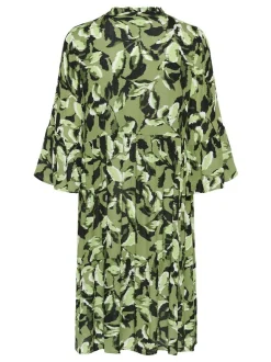 Kaffe Damen Kleid KAedita in grün