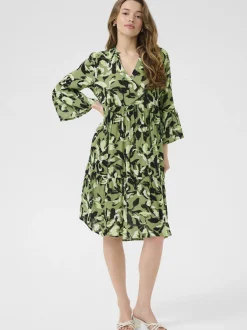 Kaffe Damen Kleid KAedita in grün