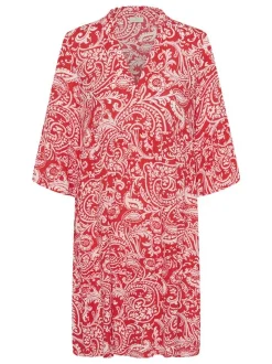 Kaffe Damen Kleid KAellen in rot