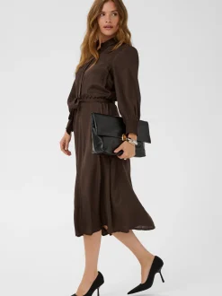 Kaffe Damen Kleid KAemine in mocca
