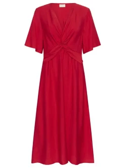 Kaffe Damen Kleid KAjasmin in rot