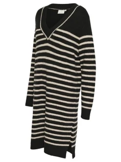 Kaffe Damen Kleid KAjuno in schwarz mehrfarbig