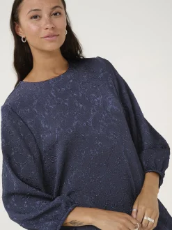 Kaffe Damen Kleid KAlauren in indigo