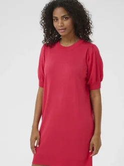 Kaffe Damen Kleid KAlizza in himbeer