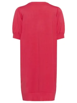 Kaffe Damen Kleid KAlizza in himbeer