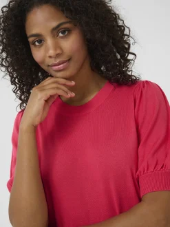 Kaffe Damen Kleid KAlizza in himbeer
