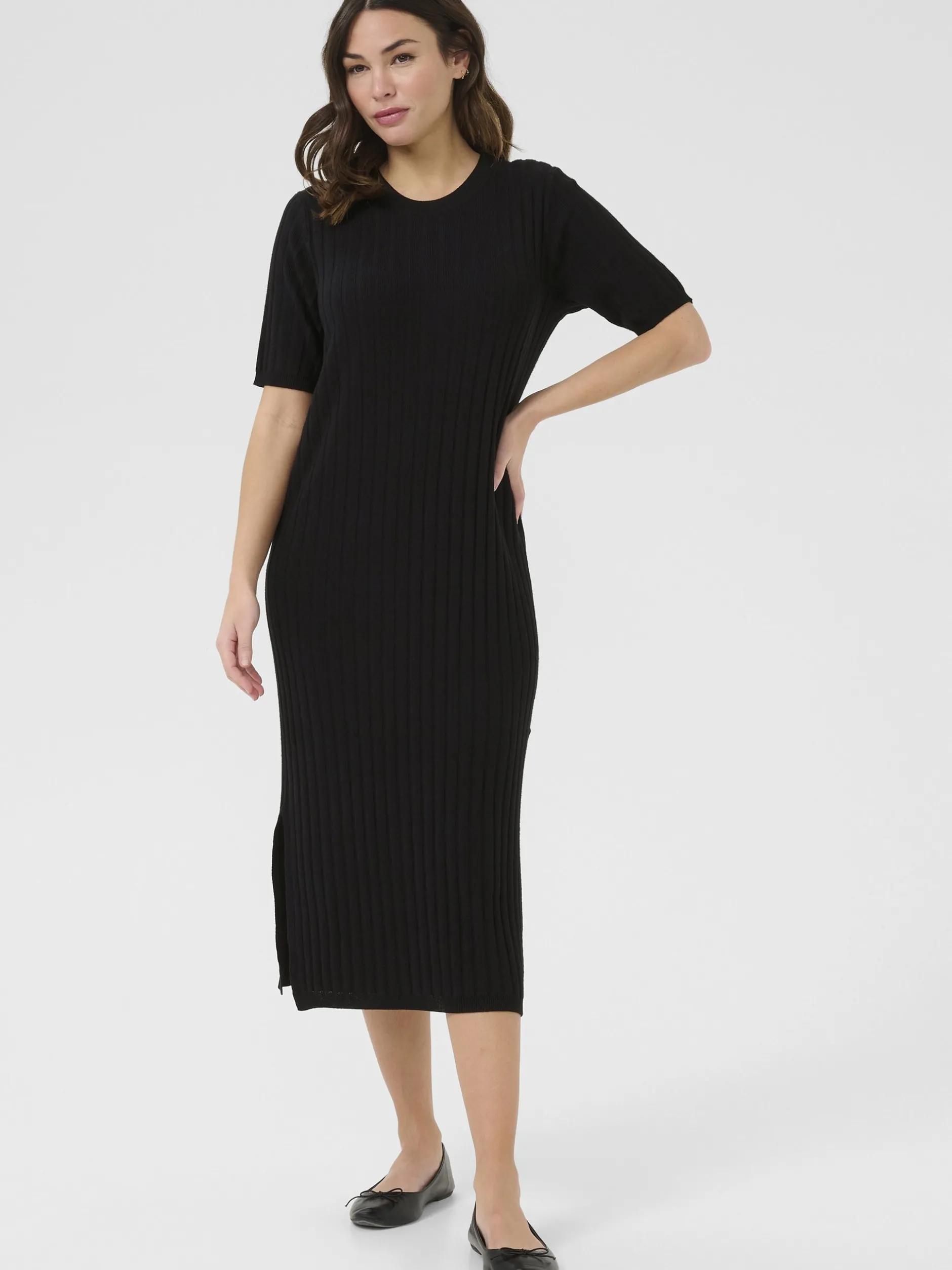 Kaffe Damen Kleid Kalizza in schwarz