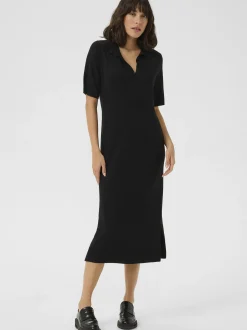 Kaffe Damen Kleid KAlizza in schwarz