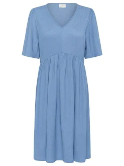 Kaffe Damen Kleid KAmolly in blau