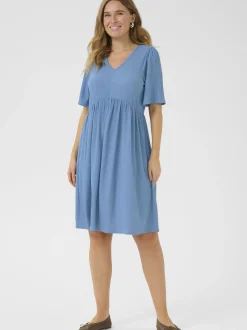 Kaffe Damen Kleid KAmolly in blau