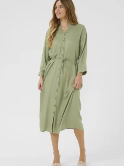 Kaffe Damen Kleid KAolga in lind