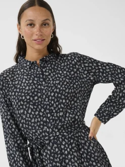 Kaffe Damen Kleid KAoline in blau