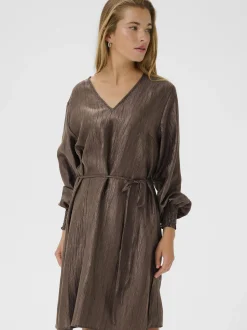 Kaffe Damen Kleid KArizz in braun