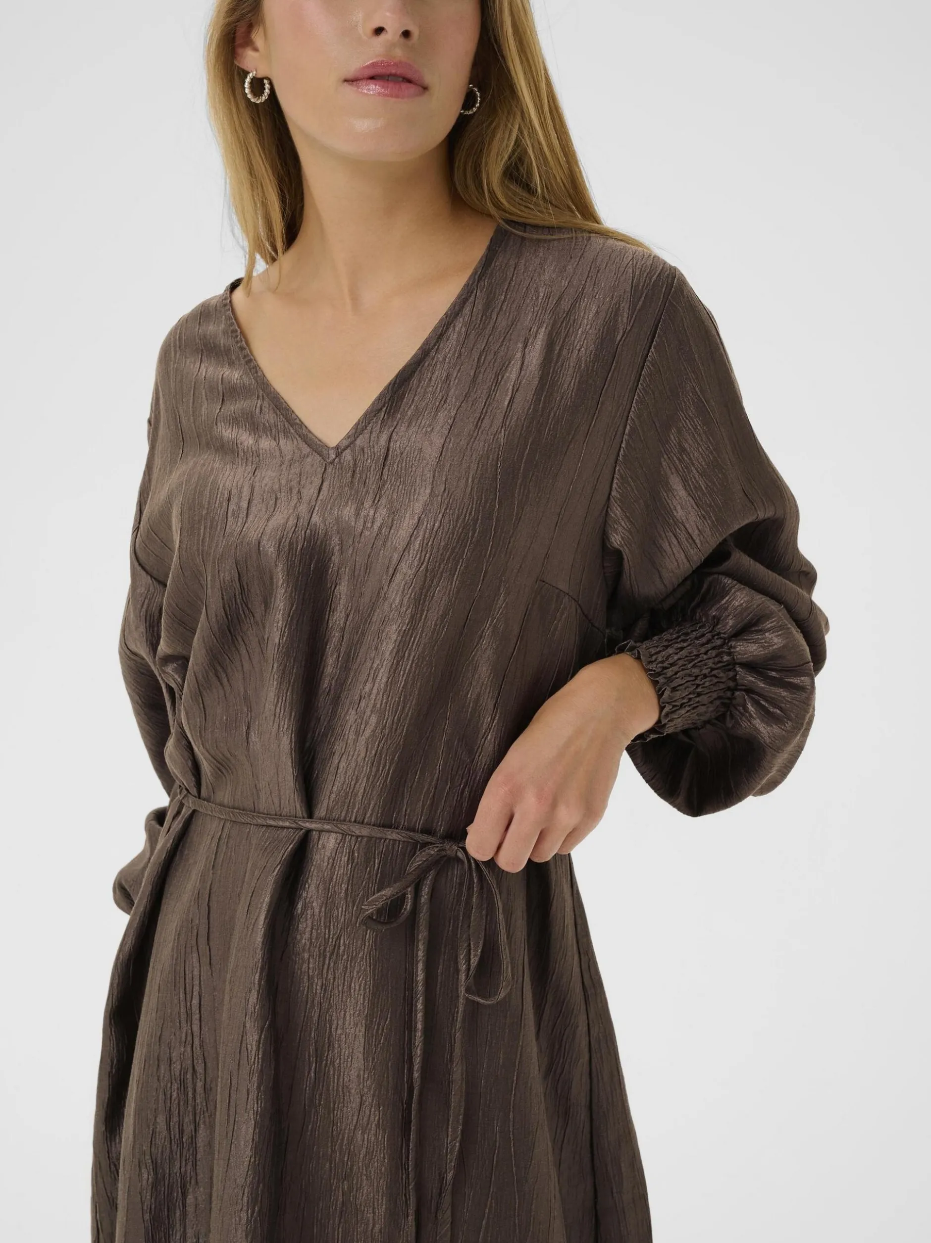 Kaffe Damen Kleid KArizz in braun