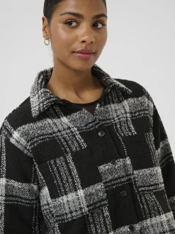 Kaffe Damen Langarm-Hemd KAlily in schwarz