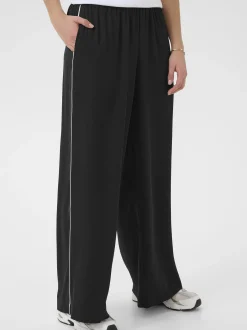 Kaffe Damen Leggings KAtessa Elastische Taille in schwarz