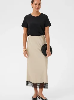 Kaffe Damen Rock KAhilll in beige