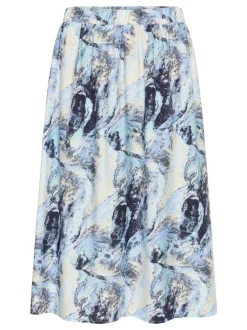 Kaffe Damen Rock KAjasmin in blau