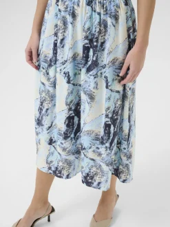 Kaffe Damen Rock KAjasmin in blau