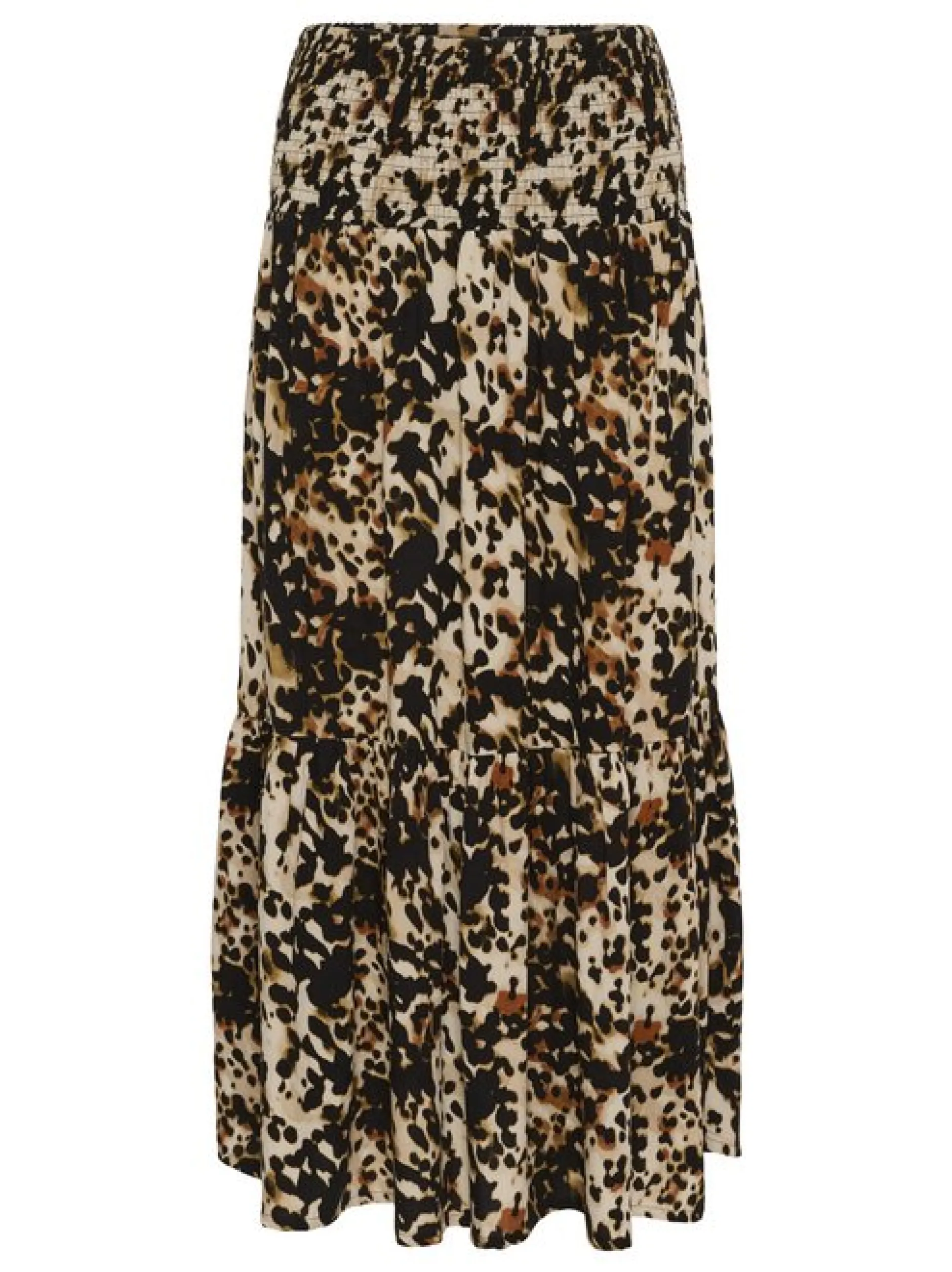 Kaffe Damen Rock KAmaxi Elastische Taille in mehrfarbig