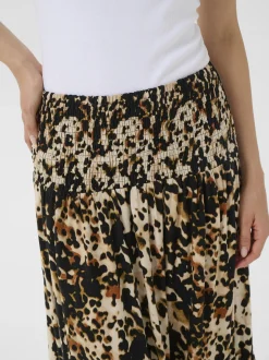 Kaffe Damen Rock KAmaxi Elastische Taille in mehrfarbig
