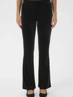 Kaffe Damen Schlaghose KAkelly Hohe Taille in schwarz