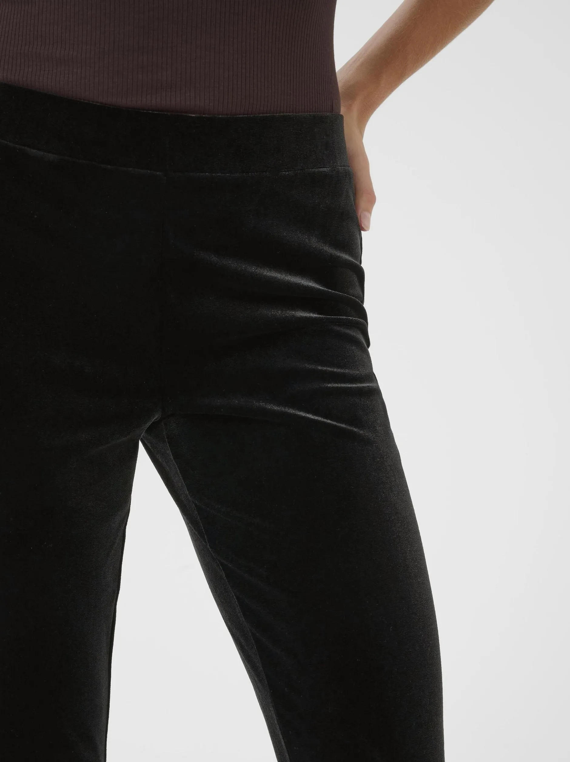 Kaffe Damen Schlaghose KAkelly Hohe Taille in schwarz
