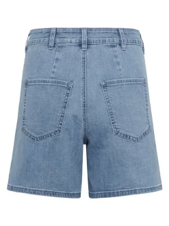 Kaffe Damen Shorts KAsarah Hohe Taille in blau