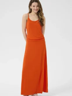 Kaffe Damen Strandkleid KAdahlia in orange