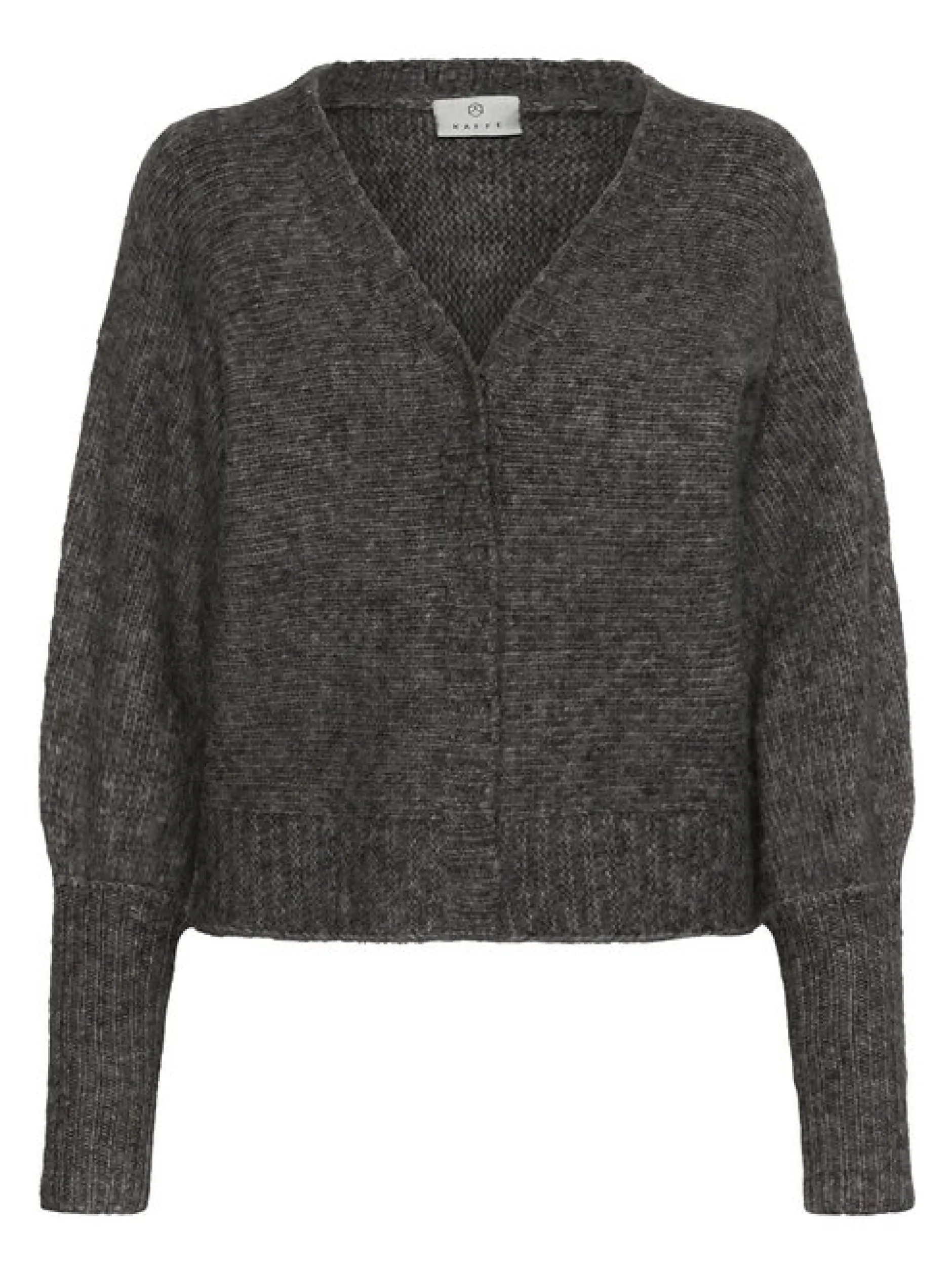 Kaffe Damen Strickjacke KAcuba in grau