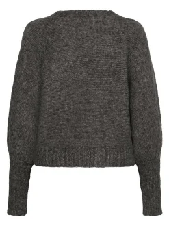 Kaffe Damen Strickjacke KAcuba in grau