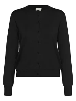 Kaffe Damen Strickjacke KAlizza in schwarz