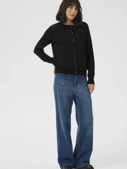 Kaffe Damen Strickjacke KAlizza in schwarz