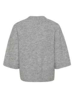 Kaffe Damen Strickjacke KArosie in grau